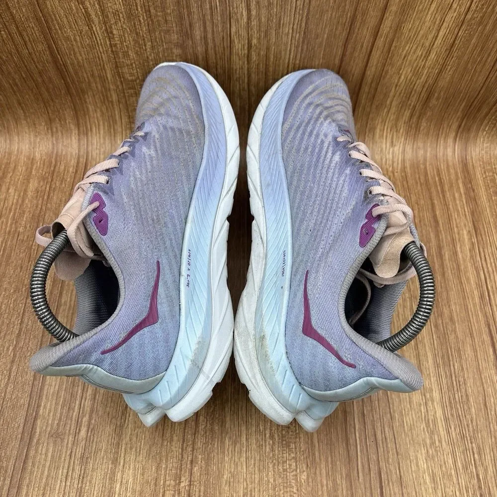 Hoka One One Shoes Women's Size 10.5 B Mach 5 Running Sneaker Purple‎